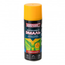 Краска-Спрей УДАРНИК №25/400ml/300g (MEDIUM- YELLOW") (СВЕТЛО-ЖЕЛТЫЙ)